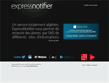 Tablet Screenshot of expressnotifier.com